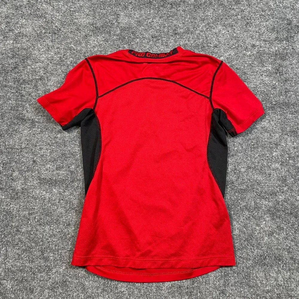 Nike Pro Combat Dri-FIT Kids Short Sleeve Compression Shirt Red 479985-652 S